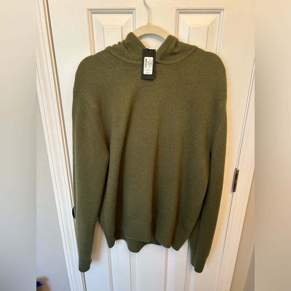 Rag and Bone Cashmere pullover size large (Dark Green) NWT
